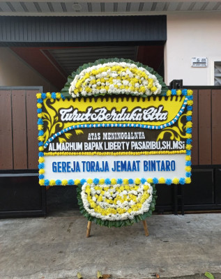 Papan Bunga Duka di Wanayasa